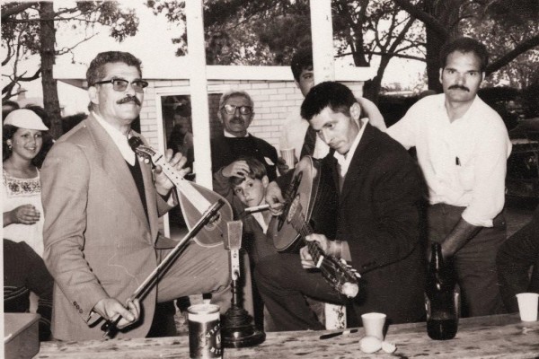 Rethymnian Association picnic at Green Hills with Kostas Moudakis & George Tsourdalakis Melbourne 1973.